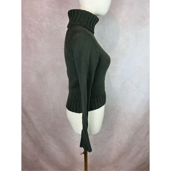 Lucky Brand 100% Cotton Cable Knit Turtleneck - Picture 5 of 6